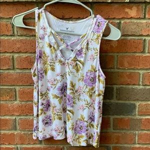 American Eagle Floral Tank Top